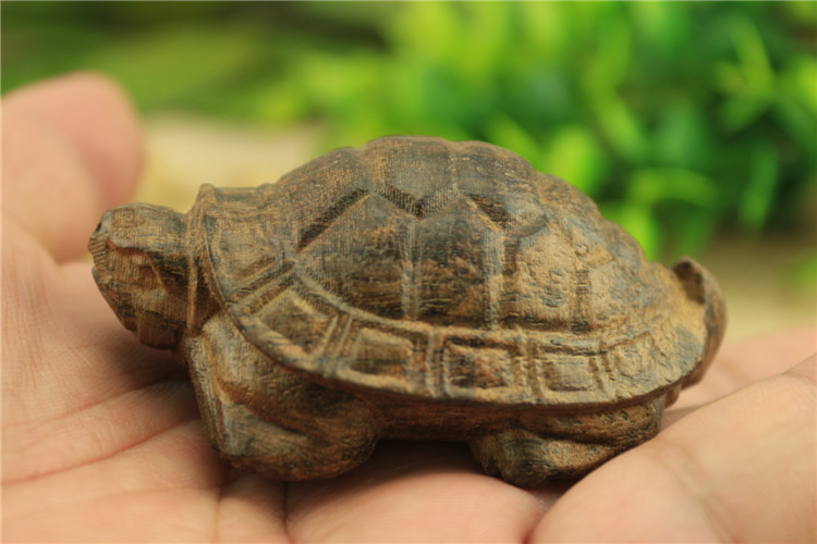 天然沉香 木雕工艺品 乌龟摆件 健康长寿