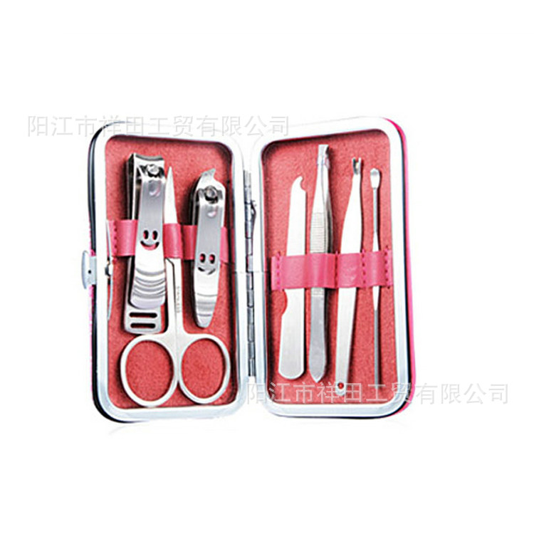 粉色闪电纹7件套 (2)