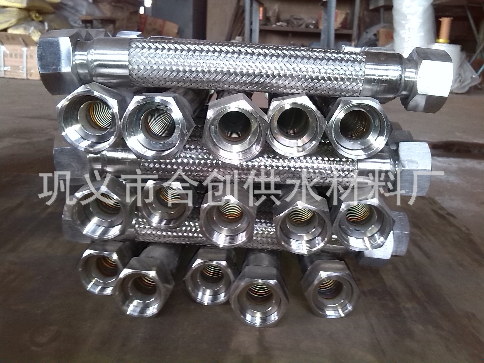 化工管道及配件-不锈钢金属软管 编织网波纹金