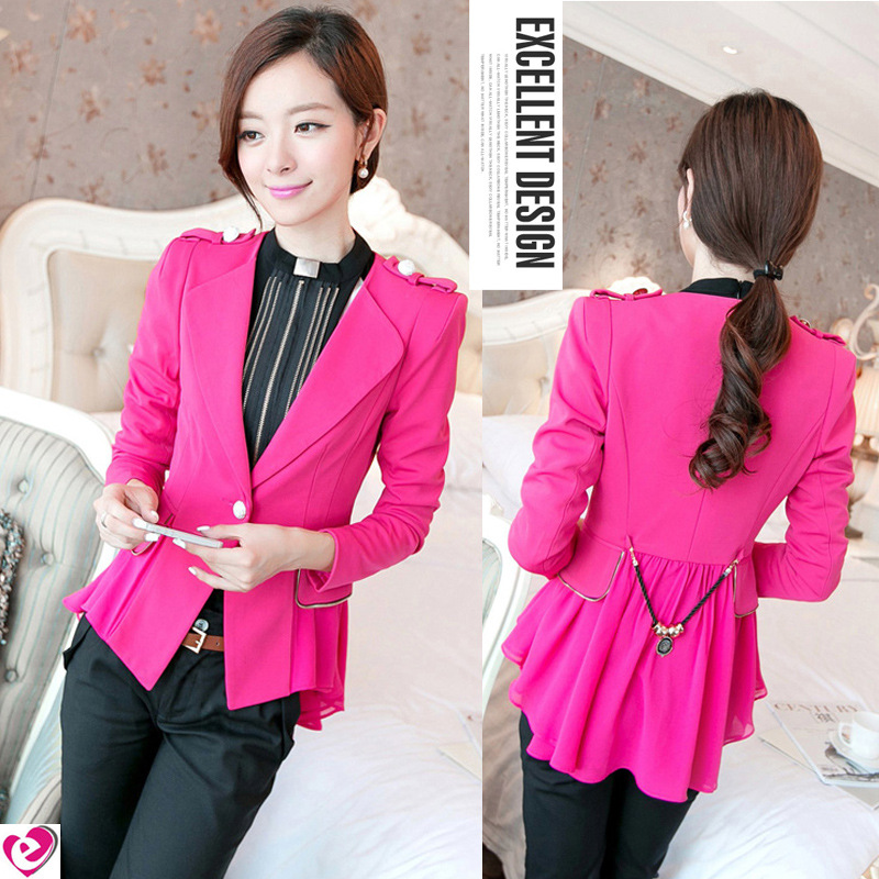 2014<em>春季</em>新款小<em>西装女装</em>新款 韩版修身百搭小