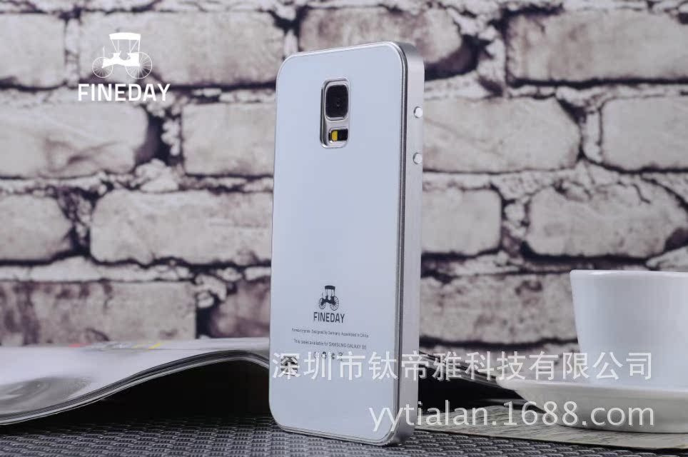 三星s5金属钢化玻璃手机壳 (4)