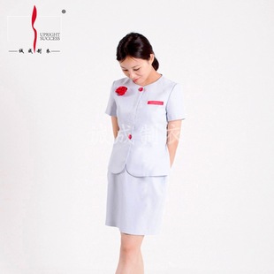 酒店工作服 前台迎宾接待女服务员 西服 加工定制 厂家直销