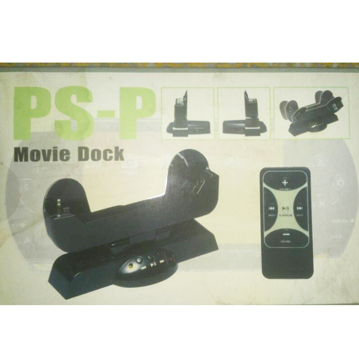 PSP座充带摇控音响 二合一座充 图片