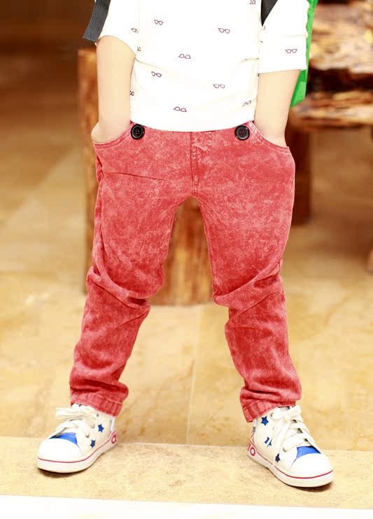 童裤-2013秋季新款|韩版男童牛仔裤|长裤批发|