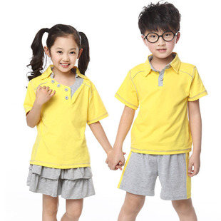 童套装-儿童校服2014夏装新款<em>童装</em>男童女童男