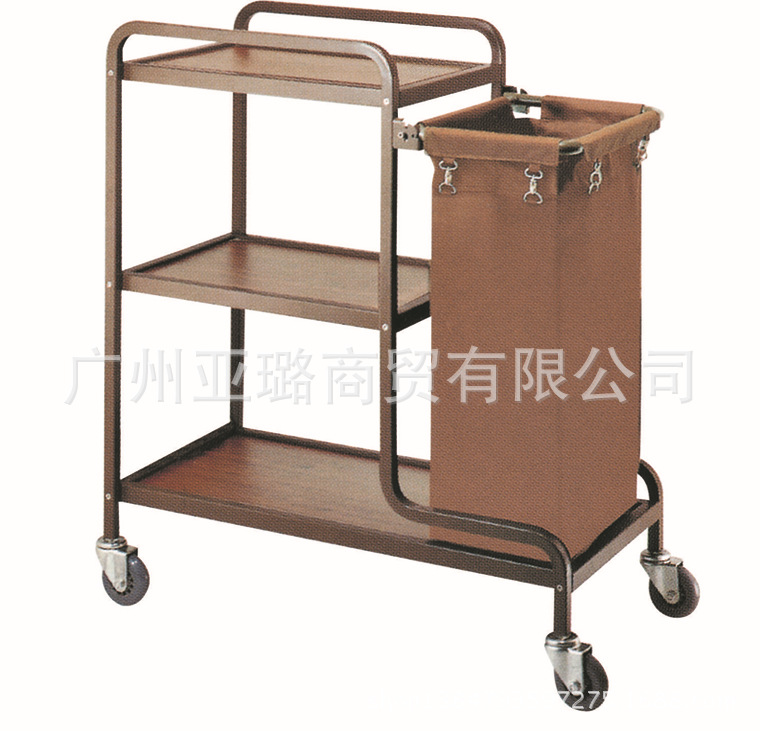 【厂家直销酒店送餐车双层酒水车】