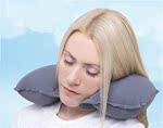 汽车植绒U型护颈枕 充气U型颈枕 汽车U型护颈枕 旅行充气枕