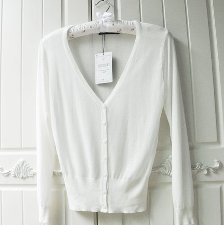 2014韩版薄款外搭<em>开衫防嗮</em>针织衫女长袖空调