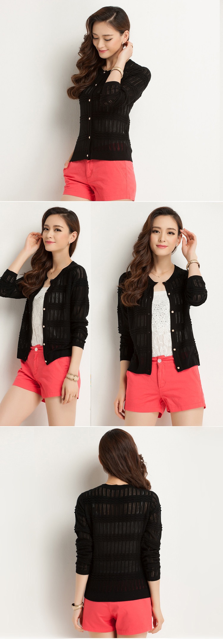 批发采购<em>女式针织</em>衫-2014秋季新款桑<em>蚕丝外搭</em>