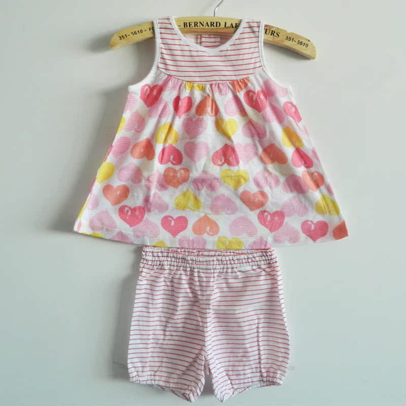 2014夏装新款童装韩版女童短袖<em>套装</em>阿卡邦宝