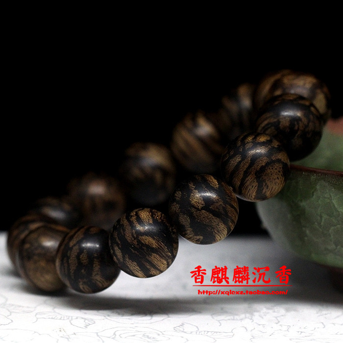 天王级加里曼丹老料沉香佛珠手串手链16mm 9分沉