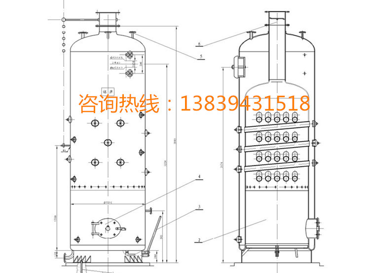 锅炉内部结构图