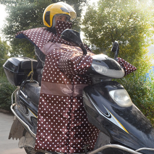 冬季电动车挡风被加厚