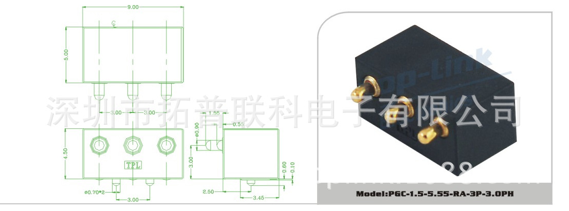 PGC-1.5-5.55-RA-3P-3.0PH1