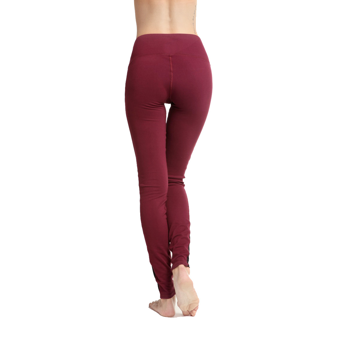 瑜伽服-瑜伽健身长裤 运动紧身裤 女式锦纶弹力