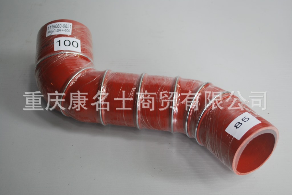 普通硅胶管KMRG-594++500-变径胶管1119060-0851-内径85变100X广东硅胶管,红色钢丝7凸缘7Z字内径85变100XL490XL400XH300XH410-1