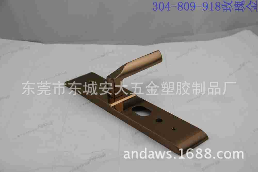 钛金不锈钢别墅锁 室外防盗门大门面板锁 全铜锁芯不锈钢执手锁