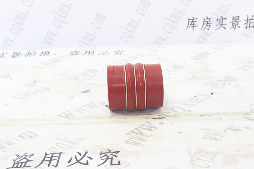 橡塑胶管KMRG-1097++498-胶管100X125-内径100X硅胶夹布管,红色钢丝3凸缘2直管内径100XL125XH110X-3