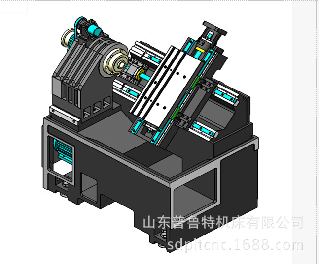 新品热卖精密斜床身数控车床TCK6332线轨车床价格优廉