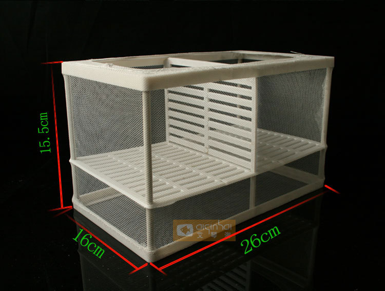 鱼缸水族箱观赏鱼隔离盒孵化繁殖网大号小号 隔离网水族专用