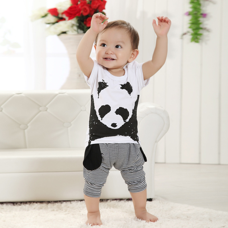 <em>2014</em>夏季<em>新款</em>婴<em>幼儿</em>纯棉男宝宝短袖套装奇乐