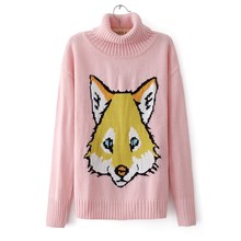 时尚欧美<em>毛衣</em>_毛衫工艺:横机<em>编织</em>_<em>图案</em>:动物_