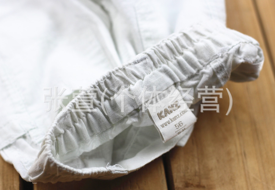 【外贸童装 原单kanz儿童棉麻马裤<em>短裤 56</em> 68 