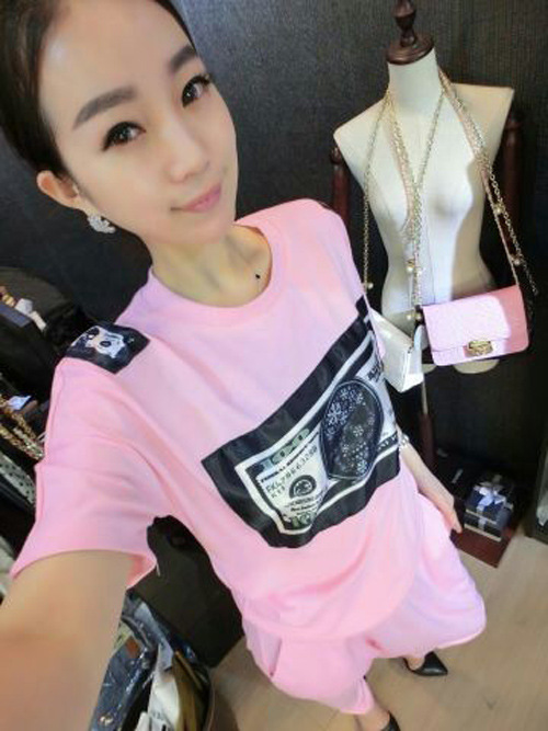 SC543<em>欧洲站女装批发店</em>新款美元大钞票时尚