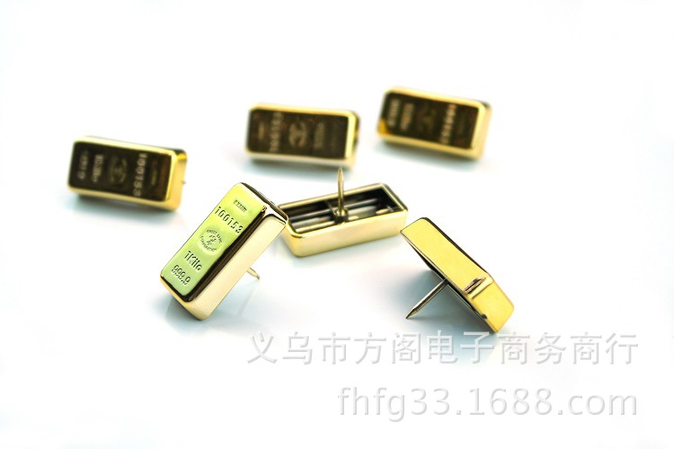 Gold bar pins 6 Pack 1