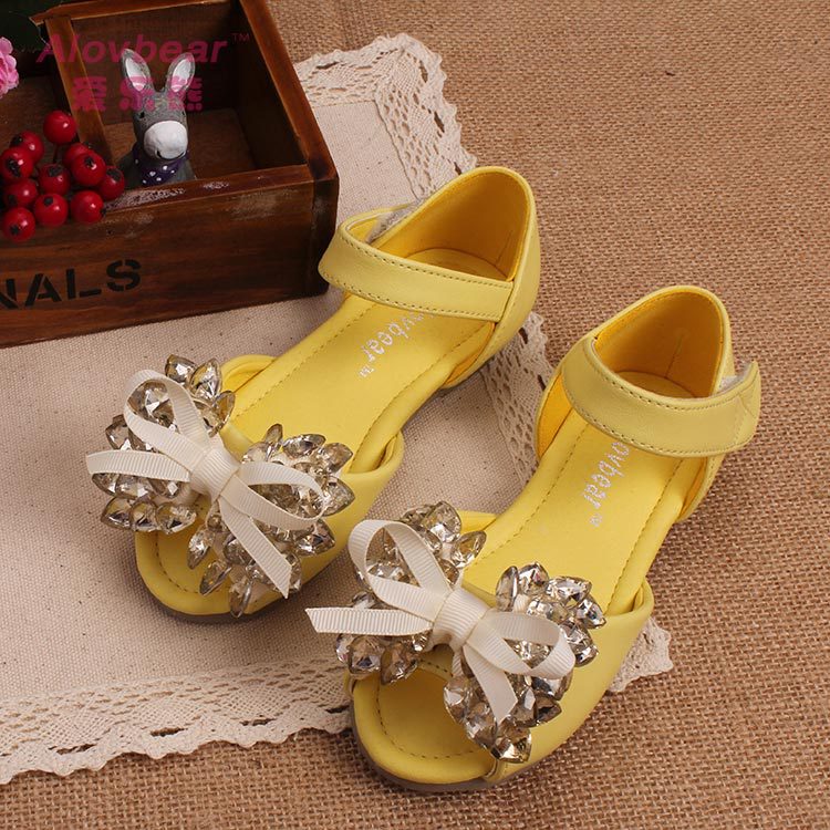 广州童鞋新款夏季韩版女童鞋大童亮片儿童凉鞋韩国童鞋批发L02-29