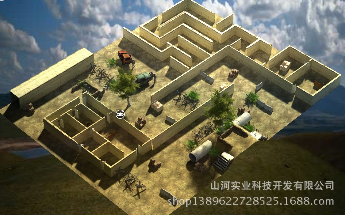 山河实业 真人cs场地建设图
