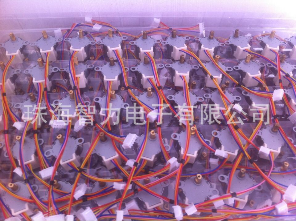 供应安防半球摄像机用24BYJ48步进电机,减速比1/25！监控电机