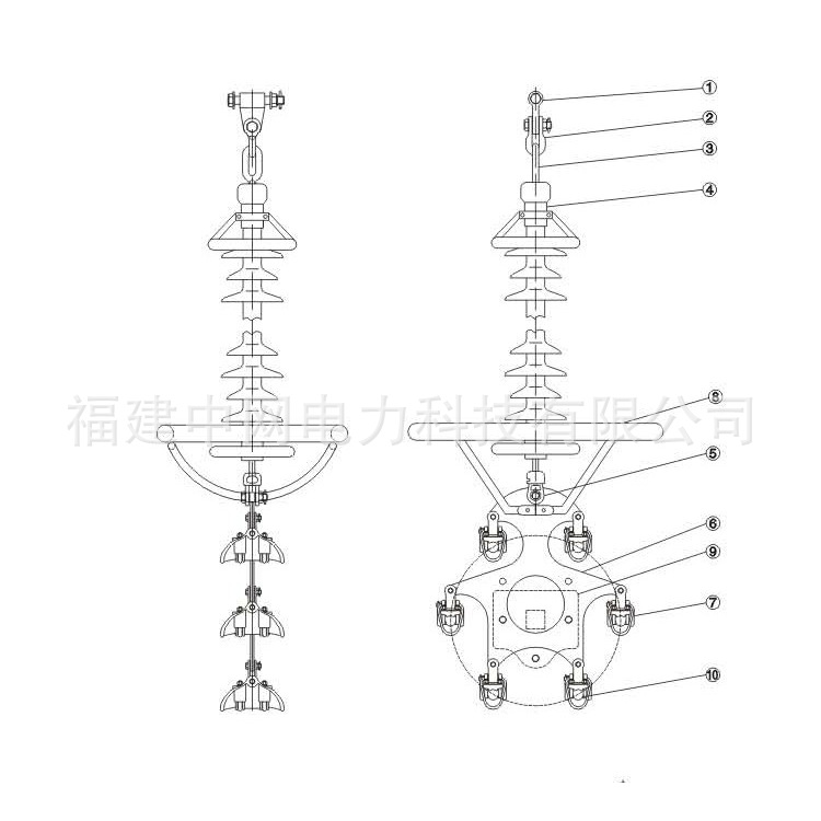 750KV六分裂导线悬垂串图（1）
