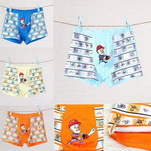 童<em>内衣内裤</em>-莫代尔儿童内裤 男童卡通印花<em>光头</em>