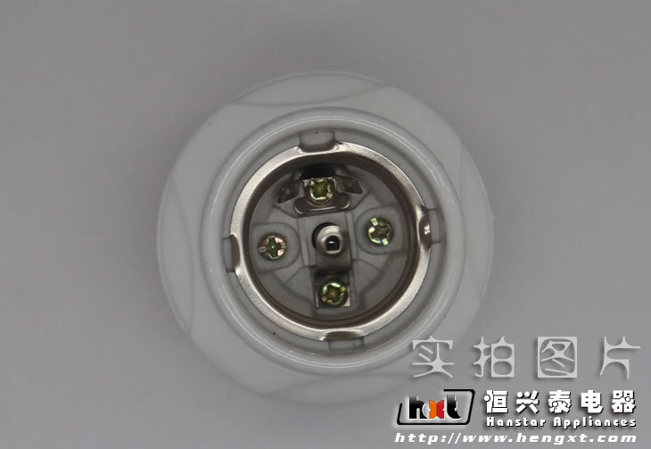咖扬095优质原料悬吊式瓷舌片E27通用陶瓷耐高温螺旋螺口灯头灯座