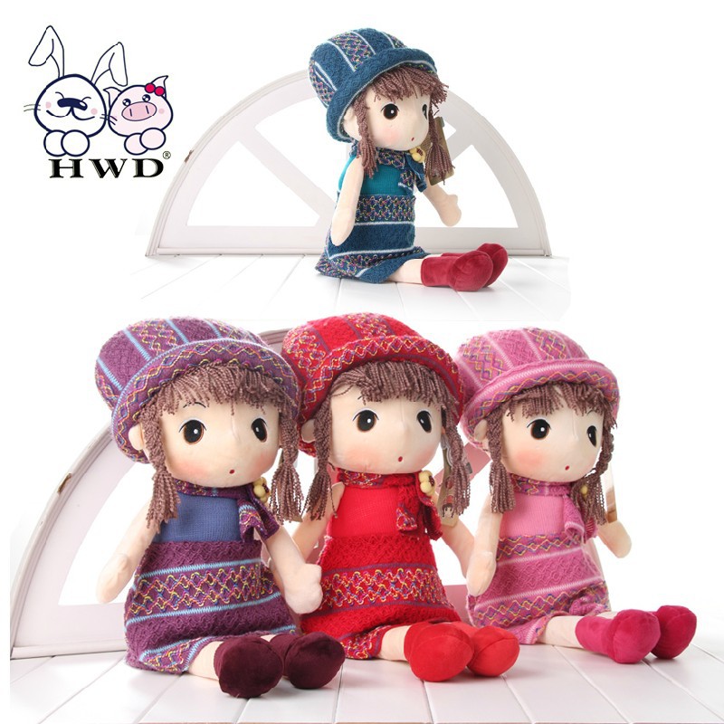 HWD/豪伟达绒情冬款<em>毛衣</em>菲儿<em>可爱</em>女孩<em>毛绒</em>玩