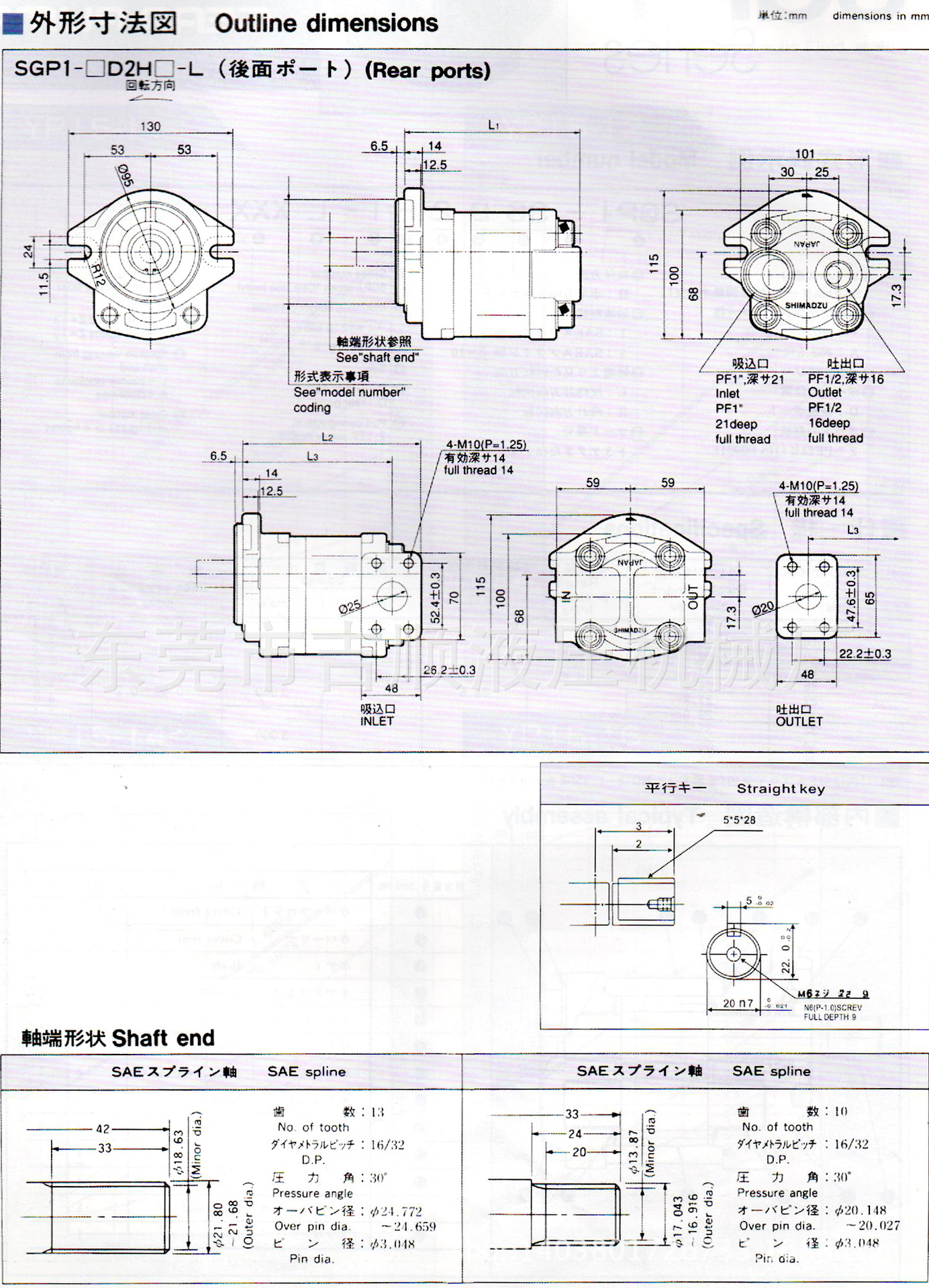 SGP 001日文参数表