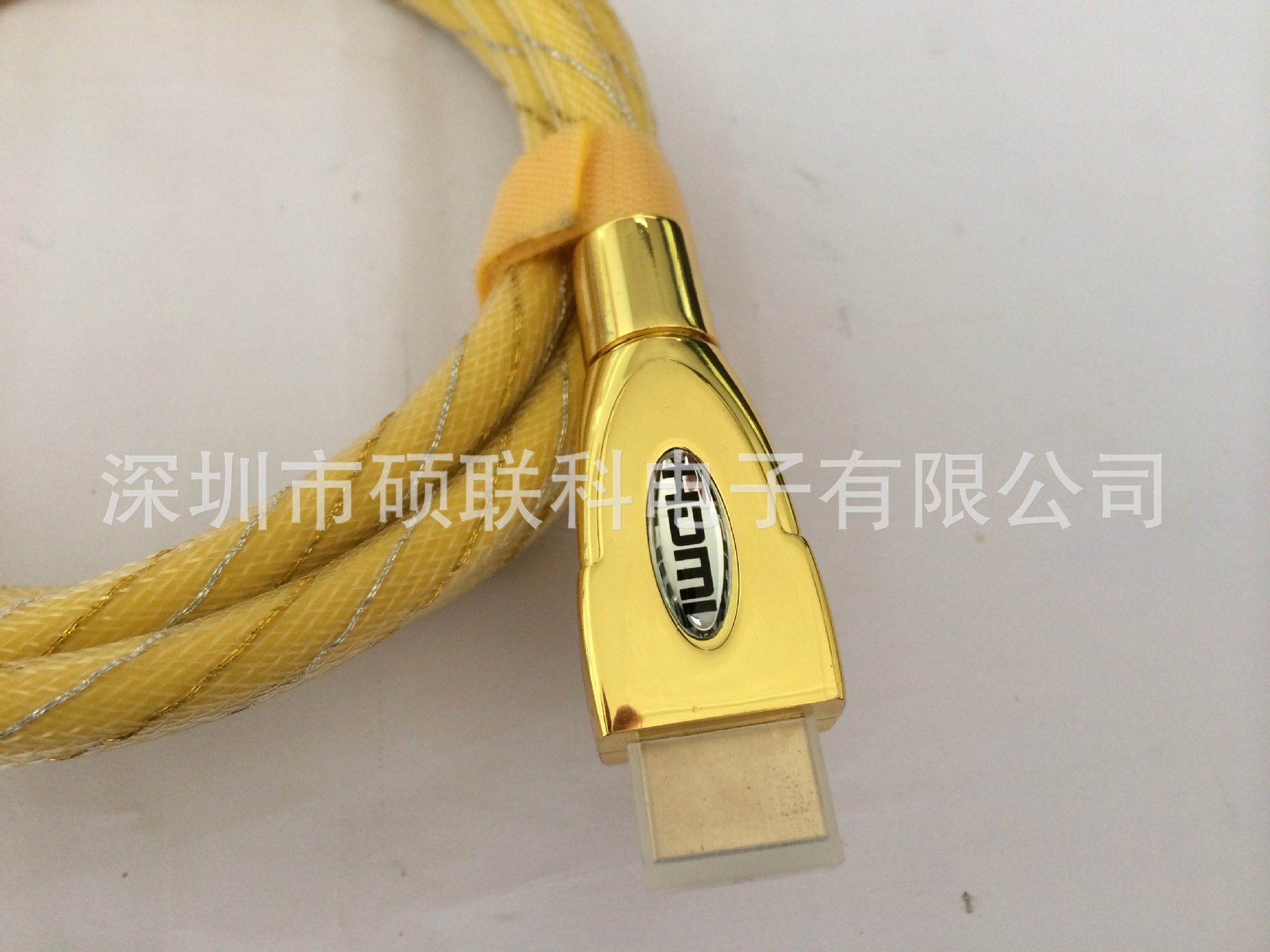 【大量销售【黄金版】HDMI 连接线 锌合金镀金