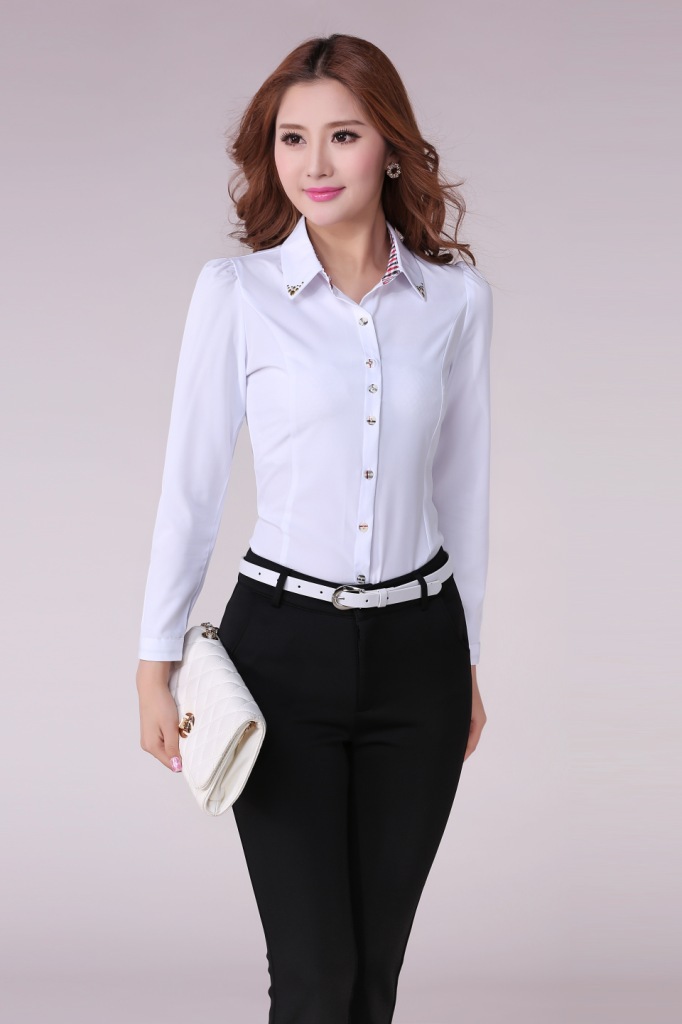 厂价直销新品特价<em>衬衫女长袖</em> 女秋冬装新款大