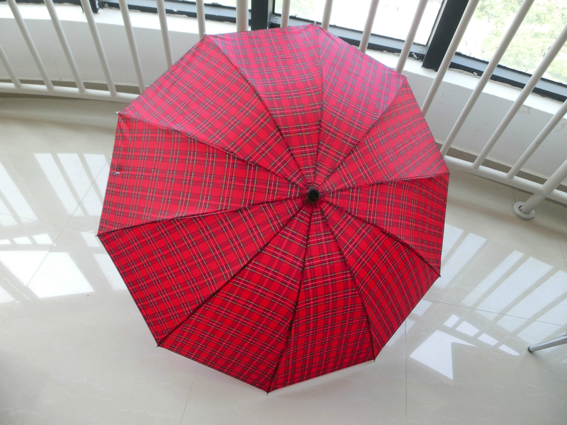 1901超大格子三折伞