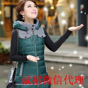 批发采购<em>女式</em>羽绒服-羽绒<em>棉服背心马甲</em>女潮实