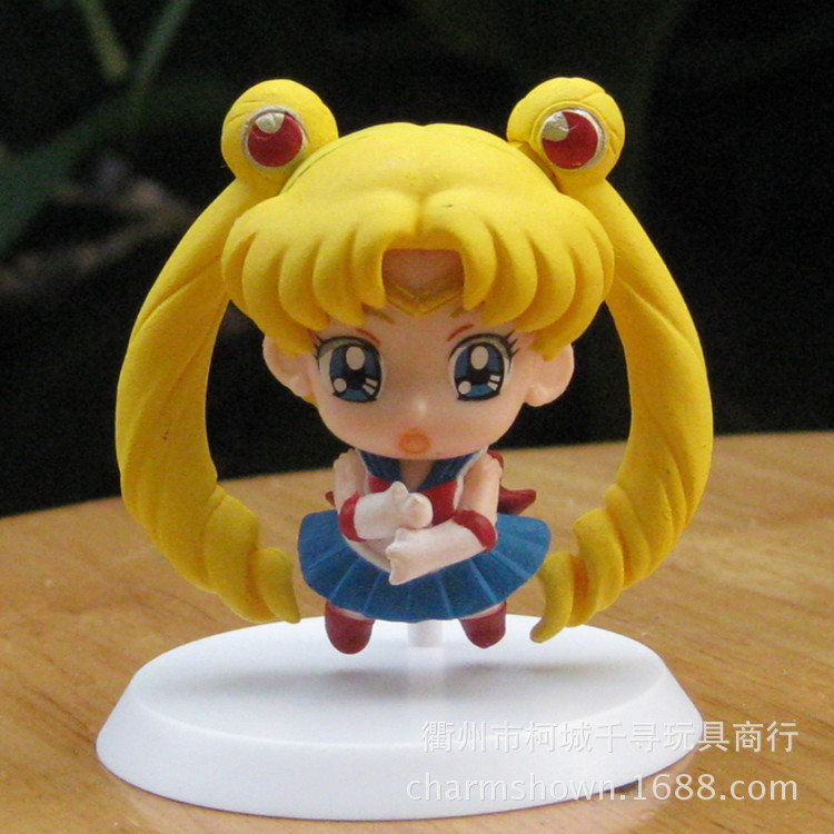 公仔、玩偶、<em>娃娃</em>-<em>美少女战士</em>动漫 Q版1代6款