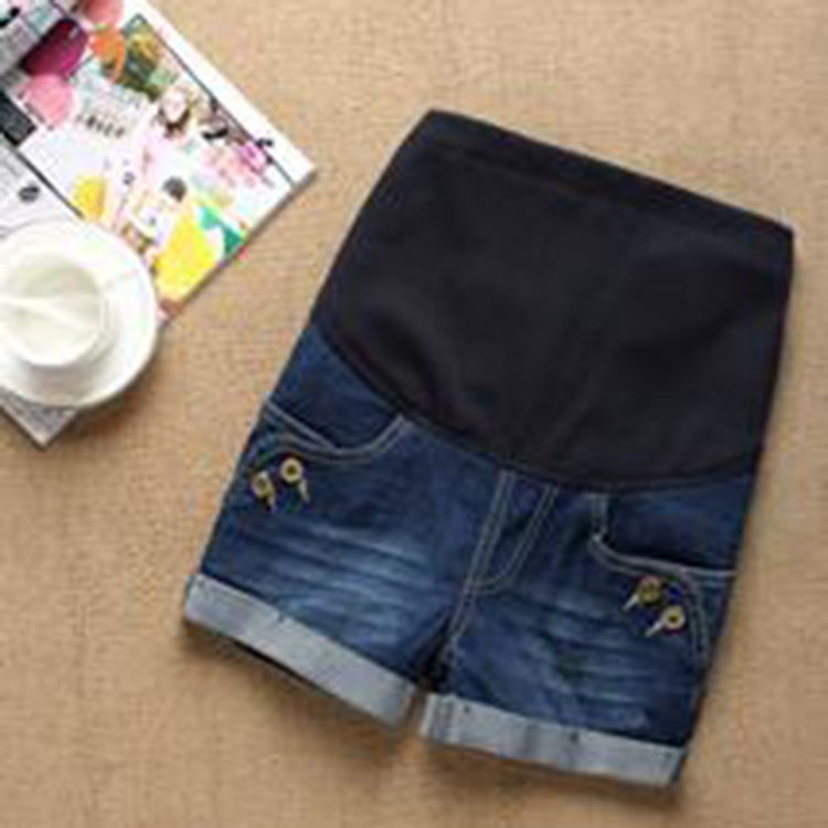 2014春夏装<em>时尚</em>韩版<em>孕妇</em>装<em>牛仔短裤</em>5分托腹裤