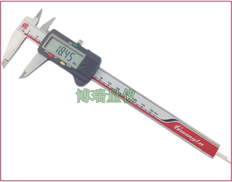 批发广陆数显卡尺0-150 200 300MM*0.01电子游标卡尺 假一罚十