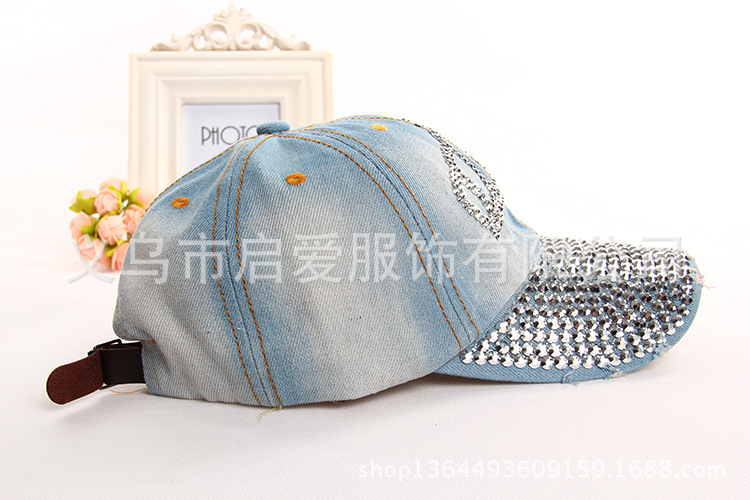 批发采购帽子-帽子批发 <em>女式棒球帽</em>牛仔布帽 韩