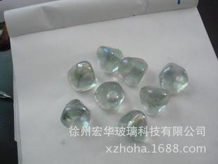 玻璃珠 玻璃球 玻璃扁珠 厂家直销玻璃异形块 14mm玻璃球