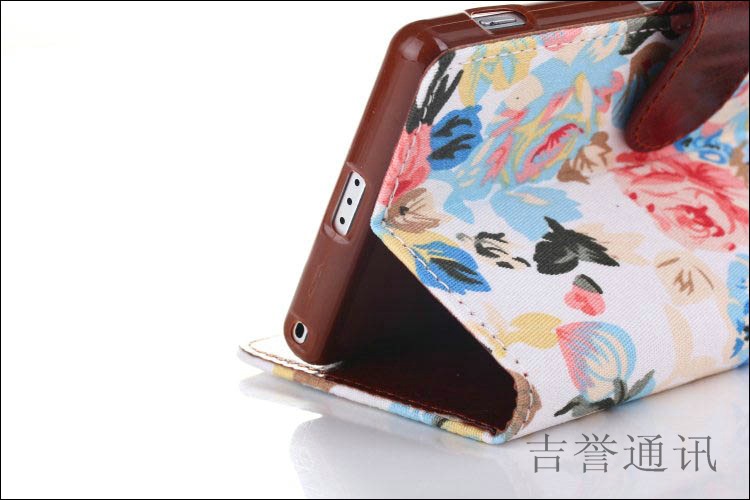 手机保护套-索尼xperia z2时尚花布纹支架手机