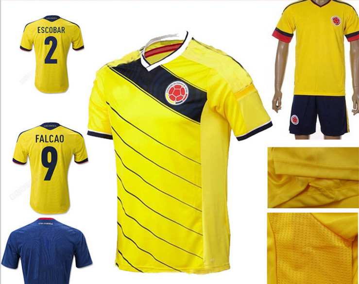 足球服-2014世界杯足球服 哥伦比亚队球衣主场