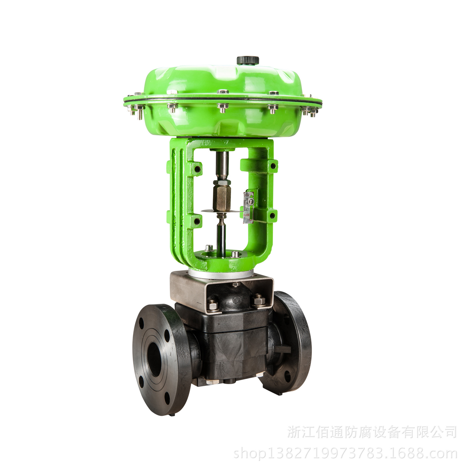 厂家直销|PE|气动法兰式隔膜阀|浙江佰通|产品