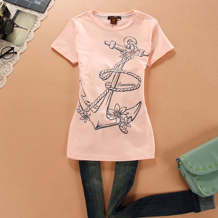 2014夏季新款工厂直销<em>批发少女装</em>学院风印花